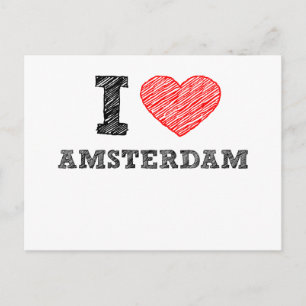 Carte Postale I Love Amsterdam