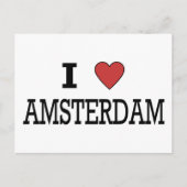 Carte Postale I Love Amsterdam (Devant)
