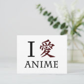 Carte Postale I Love Anime (Debout devant)