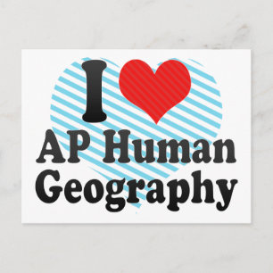 Carte Postale I Love AP Géographie humaine