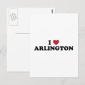 Carte Postale I Love Arlington Texas (Devant / Derrière)