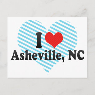 Carte Postale I Love Asheville, NC