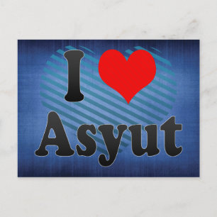 Carte Postale I Love Asyut, Egypte