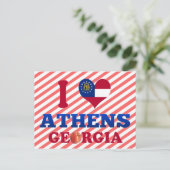 Carte Postale I Love Athens, Géorgie (Debout devant)
