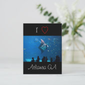 Carte Postale I Love Atlanta (Debout devant)