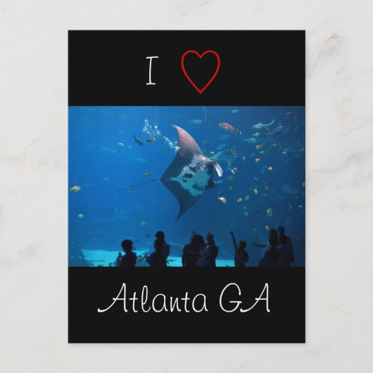 Carte Postale I Love Atlanta (Devant)