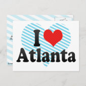 Carte Postale I Love Atlanta (Devant / Derrière)