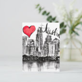 Carte Postale I Love Austin (Debout devant)