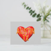 Carte Postale I Love Austin Texas (Debout devant)