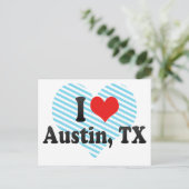 Carte Postale I Love Austin, TX (Debout devant)