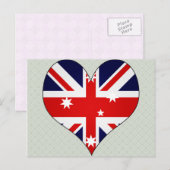 Carte Postale I Love Australia (Devant / Derrière)