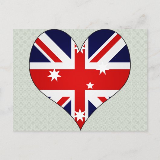 Carte Postale I Love Australia (Devant)