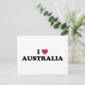 Carte Postale I Love Australia (Debout devant)