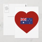 Carte Postale I Love Australia (Devant / Derrière)