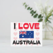 Carte Postale I Love Australia (Debout devant)