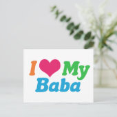 Carte Postale I Love Baba (Debout devant)