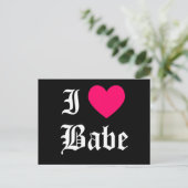 Carte Postale I Love Babe (Debout devant)