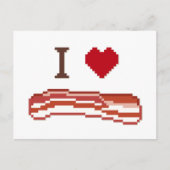 Carte Postale I Love Bacon (Devant)