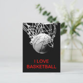 Carte postale I Love Basketball (Debout devant)