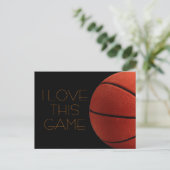 Carte Postale I Love Basketball Close Up (Debout devant)