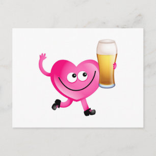 Carte Postale I Love Beer
