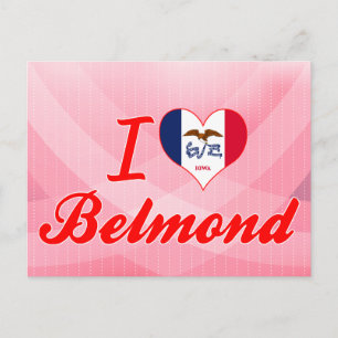 Carte Postale I Love Belmond, Iowa