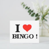 Carte Postale I Love Bingo (Debout devant)