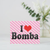 Carte Postale I Love Bomba (Debout devant)