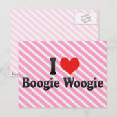 Carte Postale I Love Boogie Woogie (Devant / Derrière)