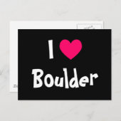 Carte Postale I Love Boulder (Devant / Derrière)