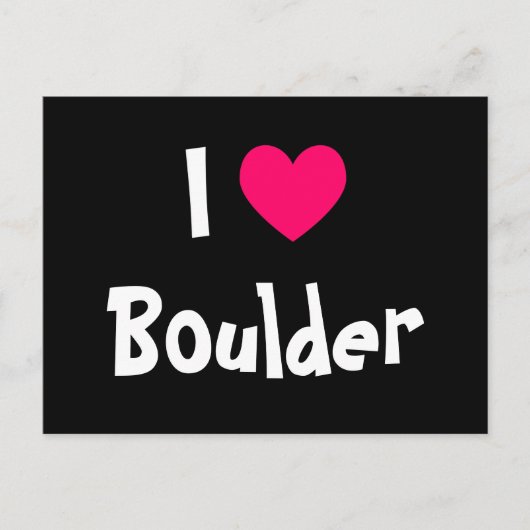 Carte Postale I Love Boulder (Devant)