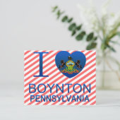 Carte Postale I Love Boynton, PA (Debout devant)