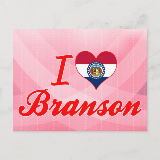 Carte Postale I Love Branson, Missouri (Devant)