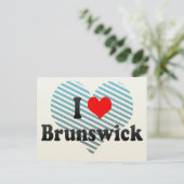 Carte Postale I Love Brunswick, États-Unis (Debout devant)