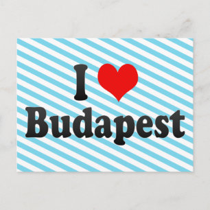 Carte Postale I Love Budapest, Hongrie