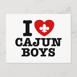 Carte Postale I Love Cajun Boys