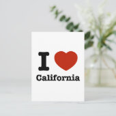 Carte Postale I Love california (Debout devant)