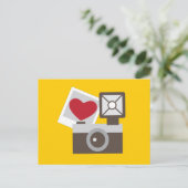 Carte Postale I Love Camera Vintage (Debout devant)