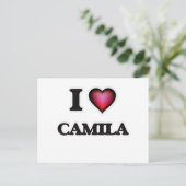 Carte Postale I Love Camila (Debout devant)