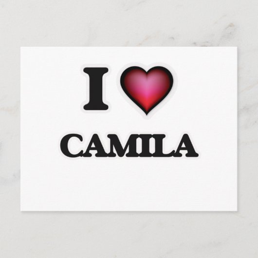 Carte Postale I Love Camila (Devant)