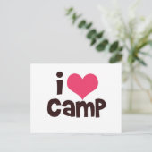 Carte postale I Love Camp (Debout devant)