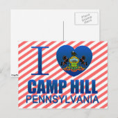 Carte Postale I Love Camp Hill, PA (Devant / Derrière)
