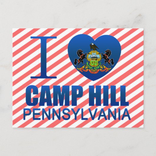Carte Postale I Love Camp Hill, PA (Devant)