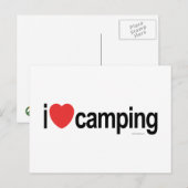 Carte Postale I Love Camping (Devant / Derrière)