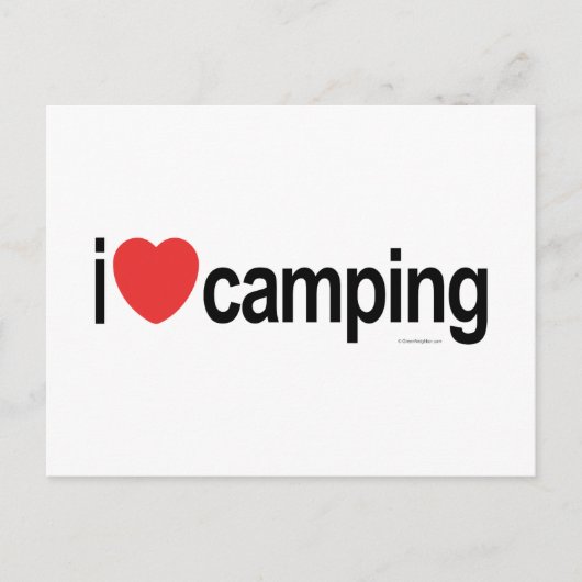 Carte Postale I Love Camping (Devant)