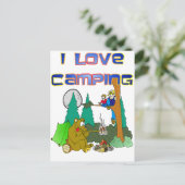 Carte Postale I Love Camping (Debout devant)