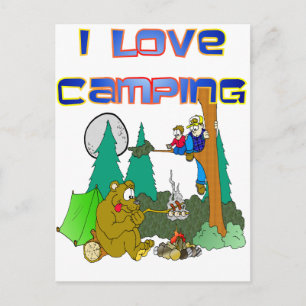 Carte Postale I Love Camping