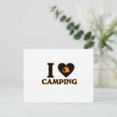 Carte Postale I Love Camping (Debout devant)