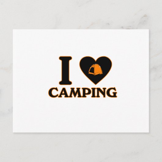Carte Postale I Love Camping (Devant)