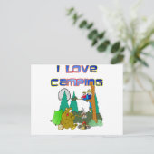 Carte Postale I Love Camping (Debout devant)